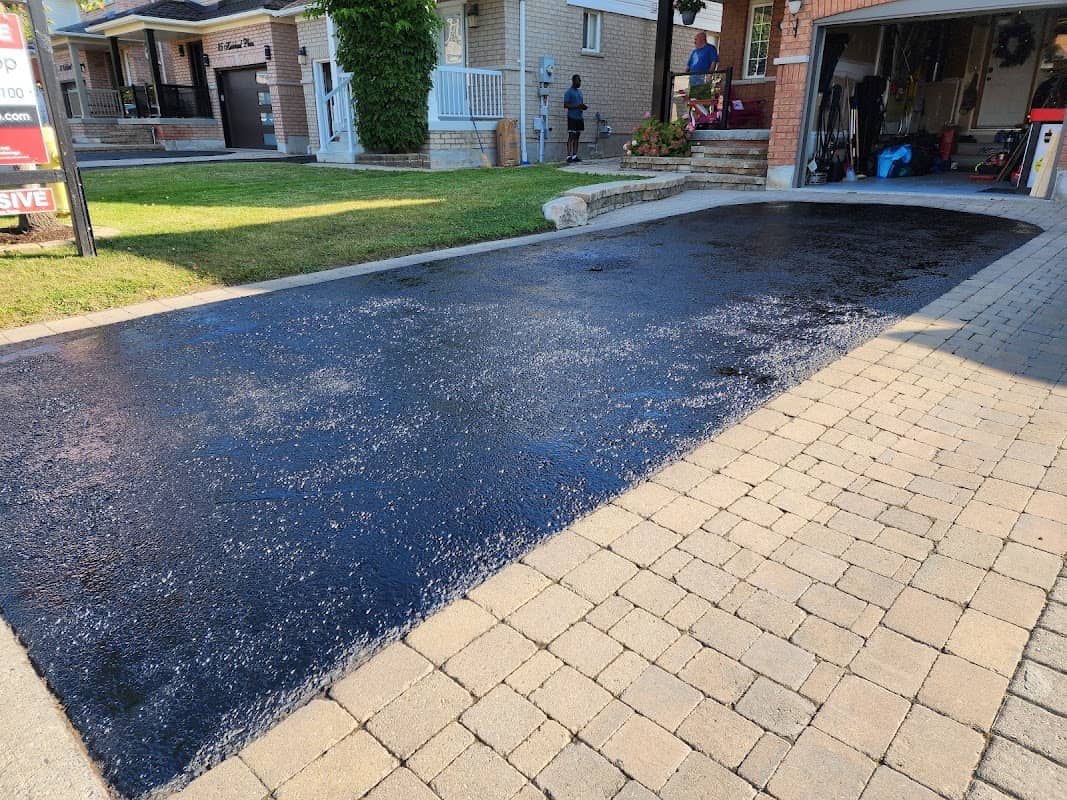Photograph published by A1 Driveway Sealing Oshawa on its own Google listing