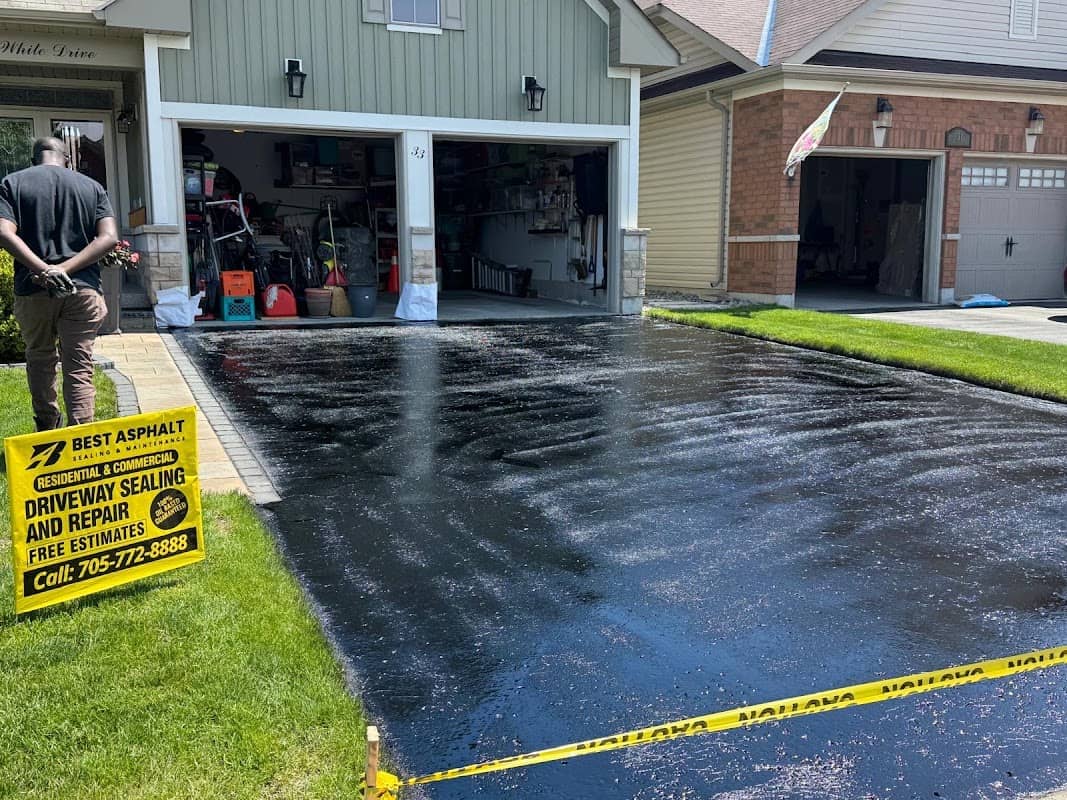 Photograph 2 of 3 published by Best Asphalt Sealing & Maintenance on its own Google listing