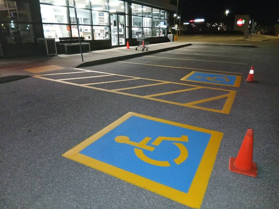 Photograph published by Golden parking lines - Line Striping Parking Lot Line Painting on its own Google listing