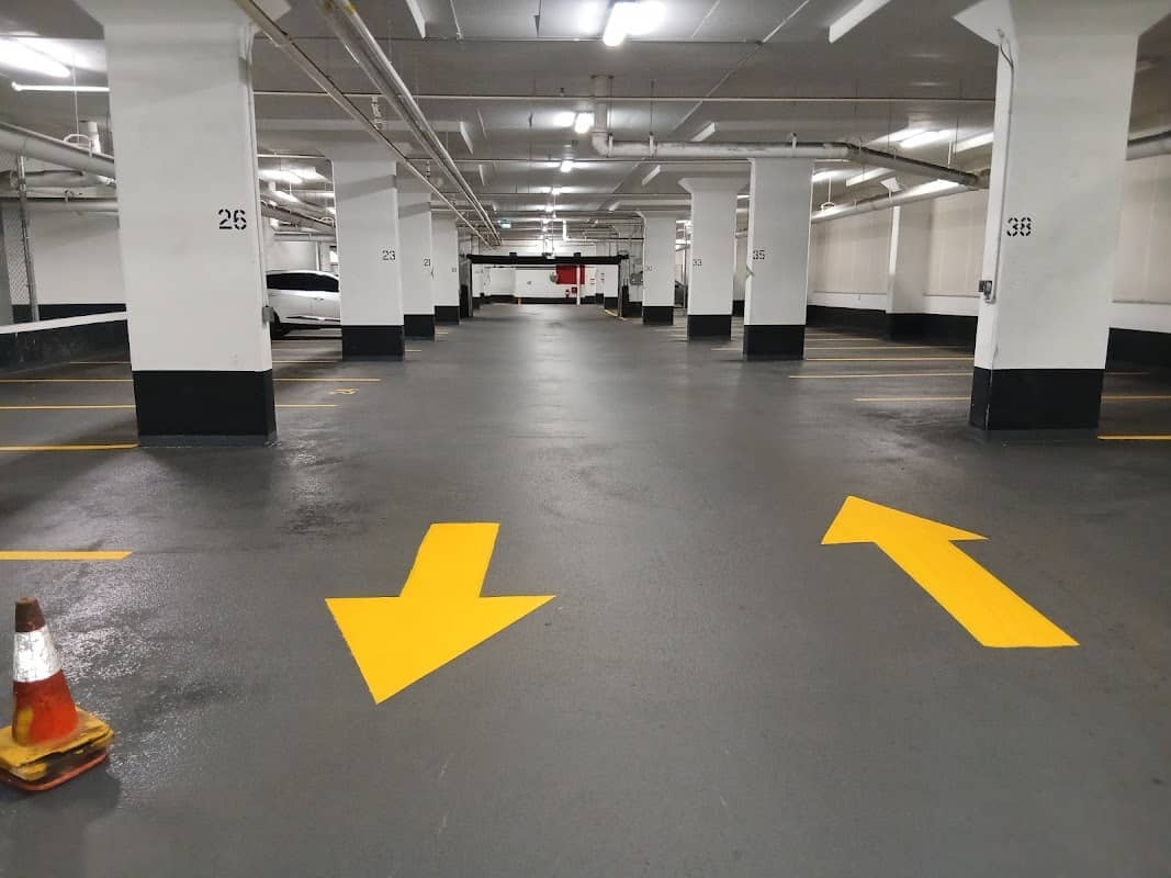 Photograph 2 of 3 published by Golden parking lines - Line Striping Parking Lot Line Painting on its own Google listing