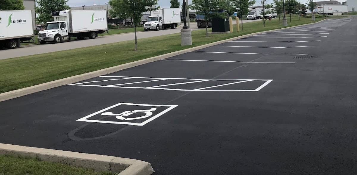 Photograph published by Lucky P Parking Lot Maintenance on its own Google listing