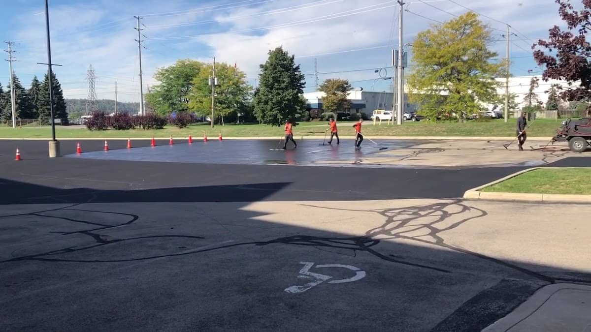Photograph 3 of 4 published by Lucky P Parking Lot Maintenance on its own Google listing