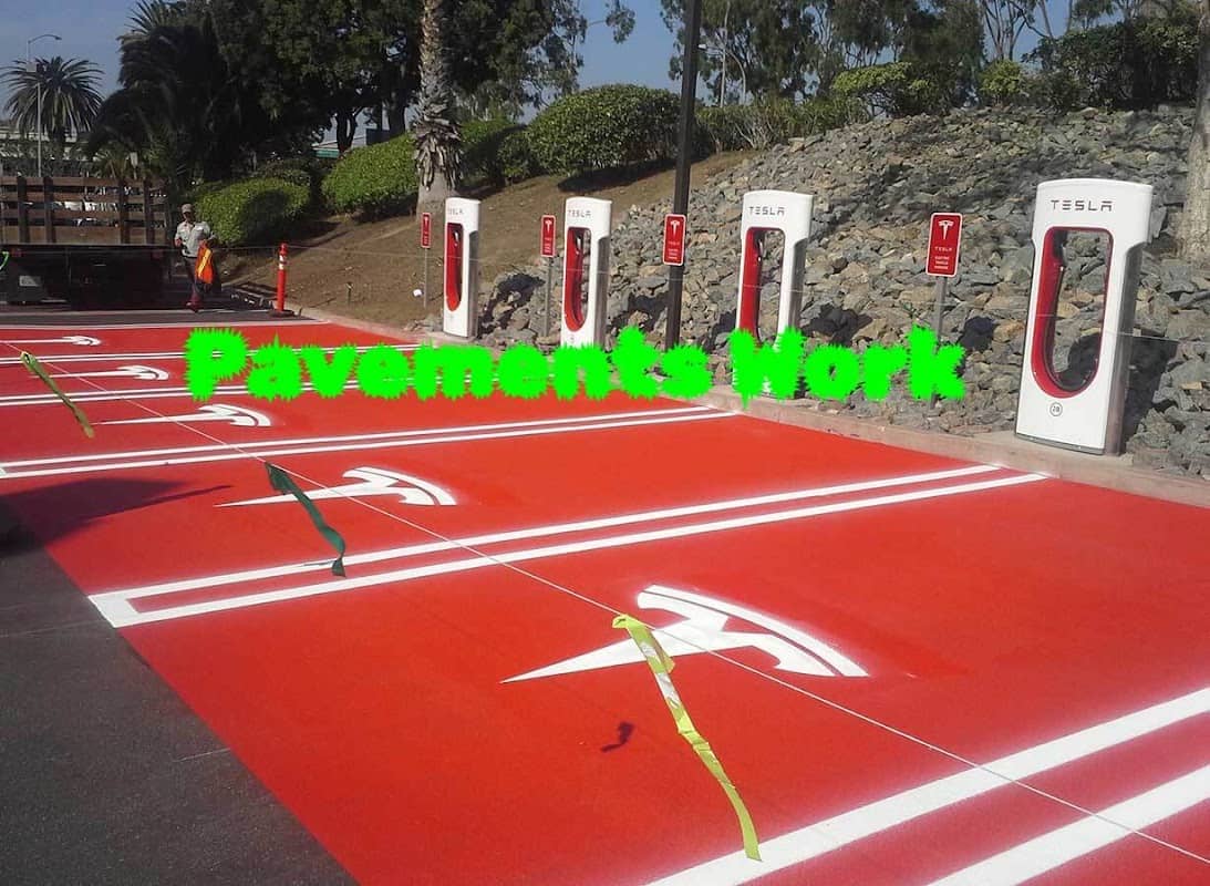 Photograph 2 of 4 published by Pavement work Markings Line Painting Crack fill Sealing on its own Google listing